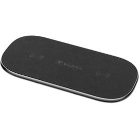 Powerbank Varta Multi 20 W, kabelloses Laden, Dual-Coil-Technologie, bis 20 W, USB Type C, B 120 x T 31 x H 230 mm, schwarz