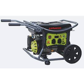 Pramac mobiele stroomgenerator WX 3200, benzine, tankinhoud 26 l, 2,5 kW, 230 V, 65 dB, handmatige start, 2 stopcontacten