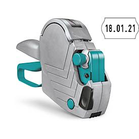 Preisauszeichner METO® Basic S 822, 1-zeilig, 8-stellig, für Etiketten mit Format B 22 x H 12 mm, inkl. Tintenrolle und Etikettenrolle