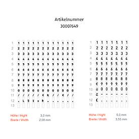 Preisauszeichner METO® Classic L 1932, 2-zeilig, 19-stellig, für Etiketten mit Format B 32 x H 19 mm, inkl. Tintenrolle und Etikettenrolle