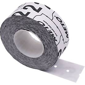 Preisetiketten METO®, permanenthaftend, rechteckig, Lochstanzung, B 21 x H 12 mm, FSC®-Papier, weiß, 6 Rollen mit 1000 Stück