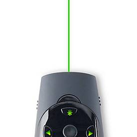 Presenter Kensington Expert K72426EU, Reichweite 45 m, Joystick-Cursor, USB-Receiver, grüner Laserpointer, schwarz