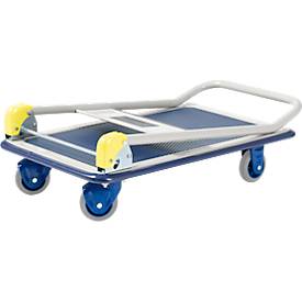 PRESTAR® Chariot à dossier rabattable, L 740 x l 480 mm, capacité 150 kg