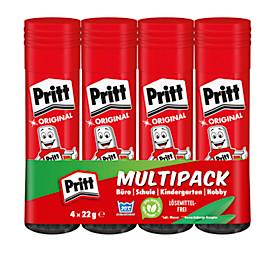 PRITT glue stick, pack of 4, 22 g per stick