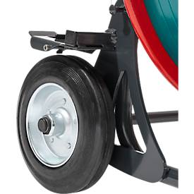 Profi-Umreifungsset, mit Abrollwagen Premium X, Akku-Umreifungsgerät BW-04 & KU Polyesterband, L 1200 m x B 18,5 mm, Stärke 0,85 mm, geprägt, grün