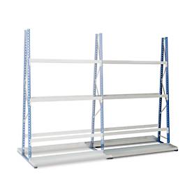 Profil-Lagerregal, doppelseitig, Anbaufeld, H 2500 x L 1800 x T 600 mm