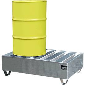 Profilwanne PW gem. StawaR, für 2 Fässer, 224 l, 64 kg, verzinkt
