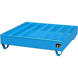 Profilwanne PW gem. StawaR, für 4 Fässer, 230 l, 72 kg, blau