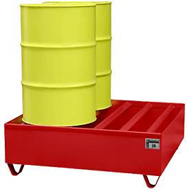 Profilwanne PW gem. StawaR, für 4 Fässer, 410 l, 86 kg, rot