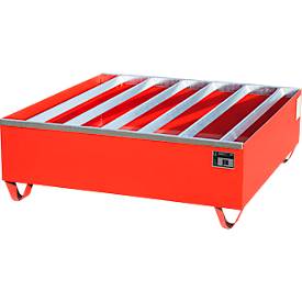 Profilwanne PW gem. StawaR, für 4 Fässer, 410 l, 86 kg, rot