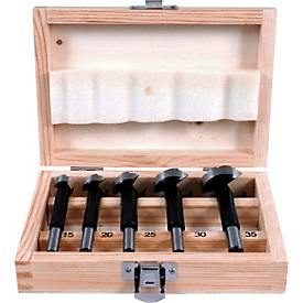 Projahn Forstnerbohrer-Set, 5-teilig, Ø 15-20-25-30-35 mm, Kassette