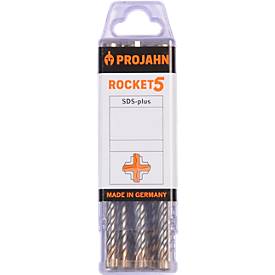 Projahn Hammerbohrer-Set ROCKET 5, Stahl, SDS-plus, Ø 6 mm x 160 mm, 10er Pack