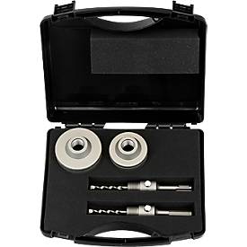 Projahn Schlagbohrkronen-Set, Hartmetallzähne, 68/82 mm, SDS-plus und 6-kant, M22, Bohrtiefe ca. 55 mm, inkl. Zentrierbohrer