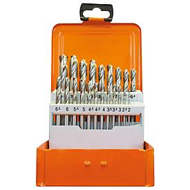 Projahn Spiralbohrer-Set, HSS-G, 21-teilig, Ø 2,0–10,2 mm / 0,5 mm Schritte, in Bohrerkassette