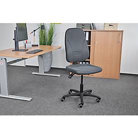 Prosedia Bürostuhl YOUNICO plus 3, Permanentkontakt, ohne Armlehnen, 3D-Rückenlehne, anthrazit