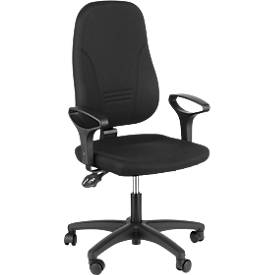 Prosedia Bürostuhl YOUNICO plus 3, Permanentkontakt, ohne Armlehnen, 3D-Rückenlehne, schwarz