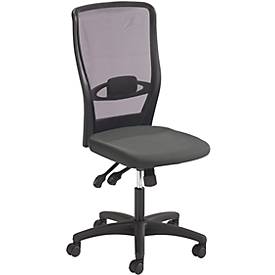 Prosedia Bürostuhl YOUNICO PLUS 8 Design, Synchronmechanik, ohne Armlehnen, Lordosenstütze, schwarz/anthrazit