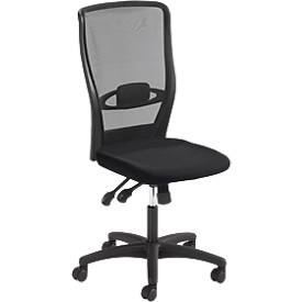 Prosedia Bürostuhl YOUNICO PLUS 8 Design, Synchronmechanik, ohne Armlehnen, Lordosenstütze, schwarz/schwarz