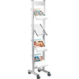 Prospektregal ecoline, 4 x DIN A4