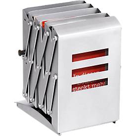 Prospektständer, faltbar, Aluminium