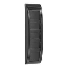 Prospektwandhalter Paperflow Quickfit, 5 Fächer im Format 1/3 A4, B 168 x T 95 x H 650 mm, Polystyrol, schwarz