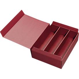 PTZ-Weinpräsentkarton, 3er, bordeaux, 25 Stück