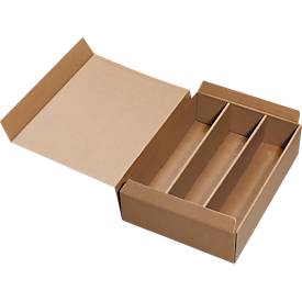 PTZ-Weinpräsentkarton, 3er, natur, 25 Stück