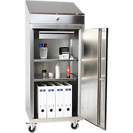 Pultschrank, Edelstahl, H 1340 x B 500 x T 500 mm