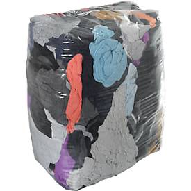 Putzlappen, in Trikot-Qualität, zugfest, Recycling-Baumwolle, bunt, 10 kg