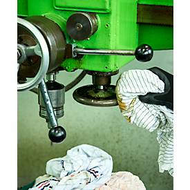 Putzlappen, in Trikot-Qualität, zugfest, Recycling-Baumwolle, weiß-grau, 10 kg