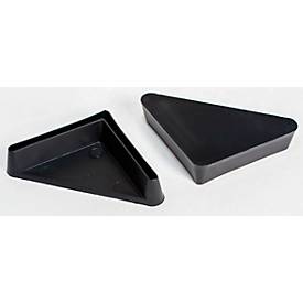 PVC-Füße, für Schraubregal, im Baukastensystem, 35 x 35 mm, 10 Stück