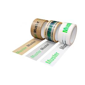 PVC-Klebeband, 2-farbiger Druck, transparent, 72 Rollen