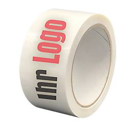 PVC-Klebeband, 2-farbiger Druck, weiß, 144 Rollen