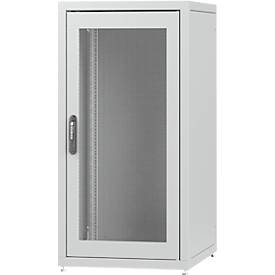 PX Netzwerkschrank, Stahlblech, pulverbeschichtet/verzinkt, mit Sichtglas, B 600 x T 1000 x H 1200 mm