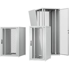 PX Serverschrank, Stahlblech, pulverbeschichtet/verzinkt, B 600/800 x T 1000 x H 2000 mm