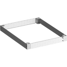 PX vloermodule, plaatstaal, gegalvaniseerd, met 4 of 5 bodemplaten, D 1000 mm