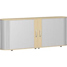 Querrollladenschrank Alicante, B 2000 x T 400 x H 828 mm, Ahorn-Dekor