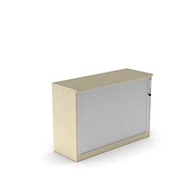 Querrollladenschrank BEXXSTAR, 2 Ordnerhöhen, H 825 mm, Ahorn-Dekor