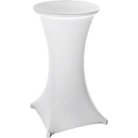 Quickstep bartafel, inclusief wit deksel, zonder parasolopening, desinfectiebestendig, Ø 700 mm, wit
