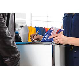 Quittung Avery Zweckform 300, inkl. MwSt., A6 Querformat, 1 Block mit 50 Blatt, FSC®-Papier, weiß