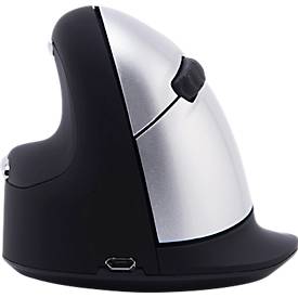 R-Go Tools PC-Mäuse, Vertikalmaus HE Break, Bluetooth, schwarz, 400/800/1200/1600/2400 dpi, 5 Tasten, für Linkshänder