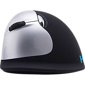 R-Go Tools PC-Mäuse, Vertikalmaus HE Break, Bluetooth, schwarz, 400/800/1200/1600/2400 dpi, 5 Tasten, für Linkshänder
