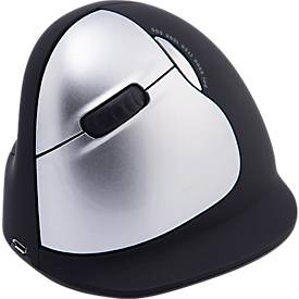 R-Go Tools PC-Mäuse, Vertikalmaus HE Break, Bluetooth, schwarz, 400/800/1200/1600/2400 dpi, 5 Tasten, für Linkshänder