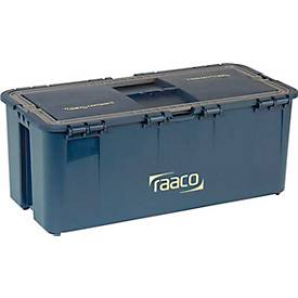 Raaco Werkzeugkoffer Compact 20, 6 Einsteckfächer, B 474 x T 239 x H 190 mm, Polypropylen, blau