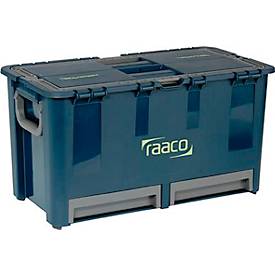 Raaco Werkzeugkoffer Compact 47, 7 Einsteckfächer, B 540 x T 300 x H 295 mm, Polypropylen, blau