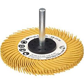 Radialbürstenscheibe RB-ZB Typ C D.75mm K.80 gelb 20000min-¹ 3M