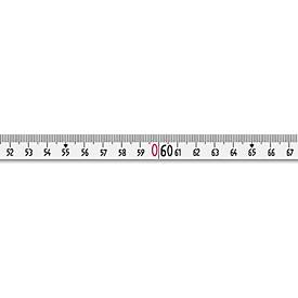 Rahmenbandmaß ERGOLINE L.50m Band-B.13mm B mm/cm EG II Alu.weiß