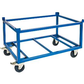 Rahmenroller, Profilstahl, leichtgängige Lenkrollen, Vollgummibereifung, Tragkraft 500 oder 1.000 kg