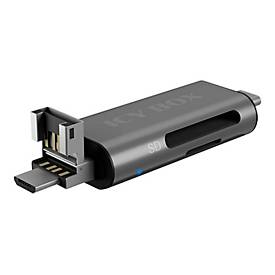 Image of RaidSonic ICY BOX IB-CR201-C3 - Kartenleser - micro USB / USB / USB-C 3.2 Gen 1
