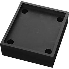 Rammschutzbügel SWING, Inneneinsatz, 390 x 375 mm, gelb/schwarz